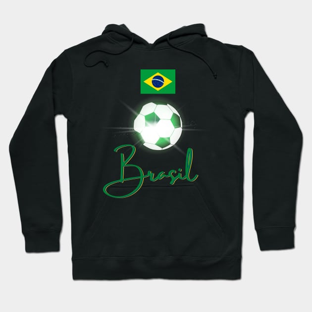Brazil Soccer Lover Hoodie by SoLunAgua